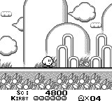 screenshots/Game Boy/Kirby's Dream Land/Kirby's Dream Land 1 (Eng)_02.png